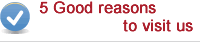 5 Good reasons to book with us